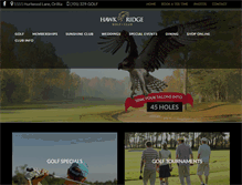 Tablet Screenshot of hawkridgegolf.com